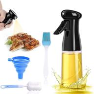 210ml oil sprayer for cooking and air fryer, olive oil spray bottle with oil brush and funnel logo