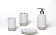 🛁 upgrade your bathroom décor with roselli trading company 4pc - country inn bathroom accessory set - toothbrush holder, tumbler, soap dish, and lotion pump logo