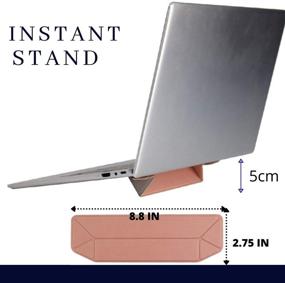 img 3 attached to Aporia - Invisible + Super Slim + No Weight Laptop And Keyboard Stand Riser Holder Kickstand