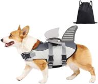 stay safe on the water with the dog safety life vest - adjustable, high buoyancy, durable & rescue handle for small, medium, large dogs (size: l) логотип