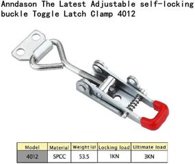 img 2 attached to 🔒 Anndason Latest Adjustable Self Locking Buckle: Innovative and Secure Fastening Solution