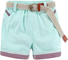 img 4 attached to Mud Kingdom Toddler Linen Shorts Boys' Clothing : Shorts