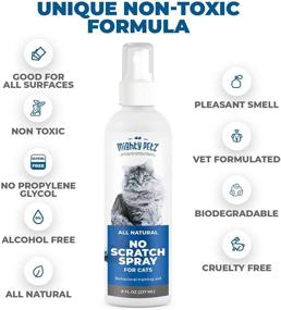 img 1 attached to 🐱 Indoor and Outdoor Cat Repellent Spray for Furniture – No Scratch Spray – Alcohol-Free and 100% Natural Cat Deterrent – Behavioral Training Aid – Couch Protector, 8 oz