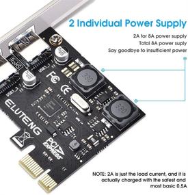 img 3 attached to 🖥️ ELUTENG PCI Express USB 3.0 Card – 2 Port Super Speed 5Gbps Expansion Adapter for Windows 10/8/7/XP/Vista