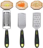 🧀 htb handheld graters set - stainless steel multi-purpose kitchen food grater for vegetables, fruits, and chocolate logo