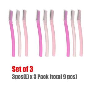 img 2 attached to 🪒 Shiseido Facial Razor Value Set - 9 pcs (3pcs Large) x 3 Pack with Bonus Premium Oil Blotting Paper