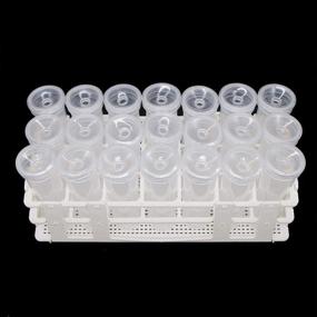 img 3 attached to Floral Water Tubes with Rack Holder and Vials - Ideal for Flower Arrangements and Milkweed Cuttings (Pack of 21)