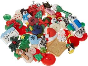 img 2 attached to 🔴 Assortment of 50 Pcs Novelty Buttons & Embellishments, Inspired by Various Themes, Holidays, and Seasons - Perfect for DIY Crafts, Scrapbooking, Sewing, Cardmaking and More, by Buttons Galore and More Collection