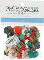 🔴 assortment of 50 pcs novelty buttons & embellishments, inspired by various themes, holidays, and seasons - perfect for diy crafts, scrapbooking, sewing, cardmaking and more, by buttons galore and more collection logo