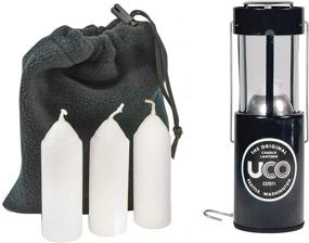 img 2 attached to Enhanced UCO Original Candle Lantern Value Pack: 3 Candles + Storage Bag for Unmatched Convenience
