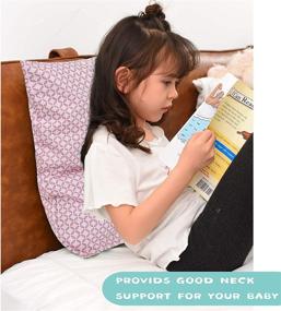 img 2 attached to 🛌 Gina Era Ergonomic Toddler Pillowcase (2 Pack): 100% Cotton, Size: 14x19 inch, Fits 13x18 or 12x16 Kids Pillows - Machine Washable (Style1)