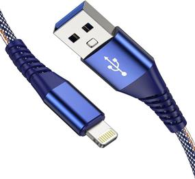 img 4 attached to 🔌 Зарядное устройство для iPhone Apple MFi Certified, 2Pack 6FT Нейлоновый оплетенный кабель USB-A на Lightning - Быстрая зарядка Совместим с iPhone 13/12/11/Pro/Xs Max/X/8/7/Plus/6S/6/SE/5S