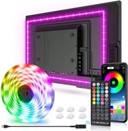 🌈 enhance your entertainment experience with new fi led strip lights: 9.8ft tv backlight for 32-75 inch tv, pc, mirror | remote and app control | rgb 5050 colors, scene modes, music sync | (9.8ft-2) логотип