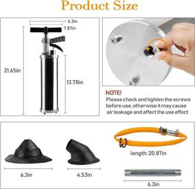 img 2 attached to 💪 Powerful Trycooling Portable High Pressure Toilet Plunger - Unclog Toilets, Showers & Kitchen Pipes with this Manual Sink Plunger Dredge Equipment