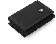 💼 stylish trifold wallet: roomy casual billfold in trendy blue shade logo