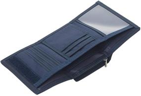 img 1 attached to 💼 Stylish Trifold Wallet: Roomy Casual Billfold in Trendy Blue Shade