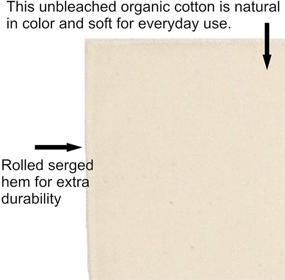 img 3 attached to 🌿 Organic Cotton Men's Handkerchiefs, Unbleached - Enhance Your SEO