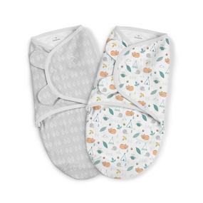 img 4 attached to SwaddleMe Original Swaddle - Size Small, 0-3 Months, 2-Pack (Sleepy Forest): The Perfect Snug Wrap for Newborns