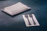 🍽️ 100 count value pack: premium white dinner napkins with 1/8 fold logo