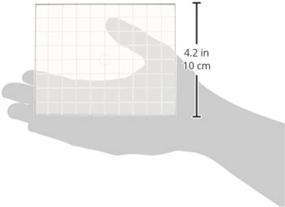 img 1 attached to 🍏 Apple Pie Memories AHCP11 Acrylic Stamp Block: 4x5x5 with Alignment Grid - Reliable Stamping Tool