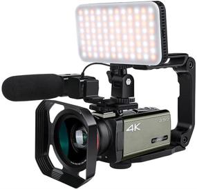 img 4 attached to 🎥 ORDRO AX60 UHD Camcorder: Livestream 4K Video Camera with 12x Optical Zoom, 3.5" IPS Screen, HD 1080P 60FPS Recording, Mic, LED Light, Wide Angle Lens, Handheld Holder