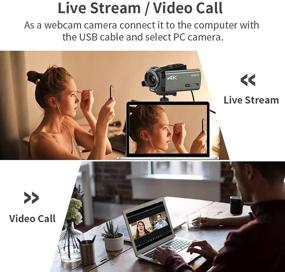 img 1 attached to 🎥 ORDRO AX60 UHD Camcorder: Livestream 4K Video Camera with 12x Optical Zoom, 3.5" IPS Screen, HD 1080P 60FPS Recording, Mic, LED Light, Wide Angle Lens, Handheld Holder