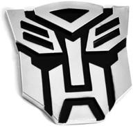 transformer autobot chrome finish emblem logo
