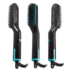 img 4 attached to 🧔 NOXEN Beard Straightener Comb: Electric Heated Hair Growth Grooming Brush Kit for Men - Professional Dad Gift Set