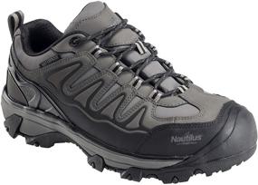 img 1 attached to Nautilus Mens Black Leather Shoes Occupational Health & Safety Products