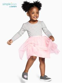 img 3 attached to 👗 Carter's Toddler Girls' Long Sleeve Clothing for Simple Joys Dresses