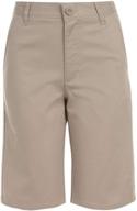 👦 chaps boys' school uniform flat front twill short: classic style for comfort and durability logo