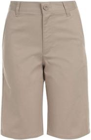 img 3 attached to 👦 Chaps Boys' School Uniform Flat Front Twill Short: Classic Style for Comfort and Durability