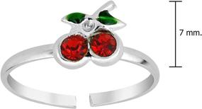 img 1 attached to AeraVida Sublime Cherry Zirconia Sterling