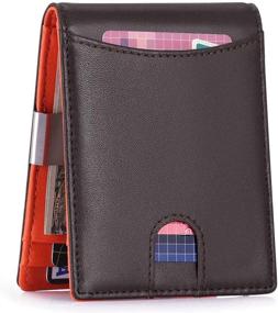 img 4 attached to 👛 HAWEE Blocking Zippered Genuine Leather Wallet: Secure and Stylish Accessory for Your Essentials