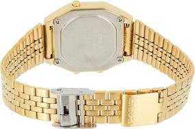 img 2 attached to 🕰️ Casio Women's Mid-Size Gold Tone Retro Digital Watch LA-680WGA-9DF