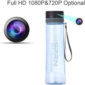 img 3 attached to 🔵 Blue Water Bottle Hidden Spy Camera: Full HD Portable Video Recorder with Motion Detection - No WiFi Required for Home or Office