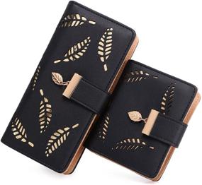 img 4 attached to Womens Leather Holder Elegant Wallet（Pair） Women's Handbags & Wallets