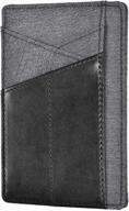 genuine leather minimalist wallet for men: blocking card cases & money organizers logo