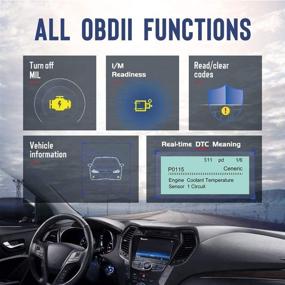 img 1 attached to Arozk OBD2 Scanner: Universal Code Reader for Car Engine Diagnostic, Fault Code DTC Viewer & Emission Monitor Status | OBDII Protocol Vehicle from 1996