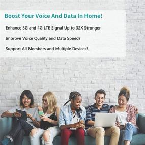 img 2 attached to Усилитель сигнала мобильного телефона Verizon AT&T T-Mobile Sprint - усиливает голосовую связь 2G 3G и данные 4G LTE 📶 для дома и офиса - охватывает до 4000 квадратных футов - усиливает сигналы для всех операторов