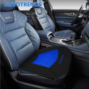 img 3 attached to 🪑 Gel Seat Cushion Cooling Coccyx Orthopedic Breathable Car Seat Cushion - AUTOTRENDS-SJ164A016-1, Black