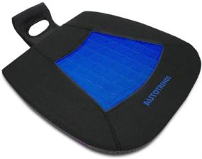 img 4 attached to 🪑 Gel Seat Cushion Cooling Coccyx Orthopedic Breathable Car Seat Cushion - AUTOTRENDS-SJ164A016-1, Black