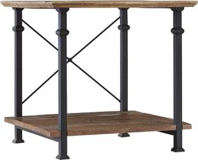 img 4 attached to 🏠 Rustic Brown Homelegance Factory 24'' x 22'' End Table