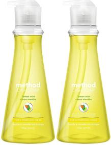 img 1 attached to Method Lemon Mint Scent Liquid Dish Soap: Refreshingly Clean Dishes, 18 oz. 1 pk