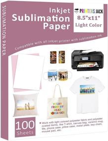 img 4 attached to 🖨️ 100 Sheets Sublimation Paper Heat Transfer 8.5" x 11" for Epson, Sawgrass, Ricoh Inkjet Printers with Sublimation Ink - Ideal for DIY T-shirt and Mug Designs