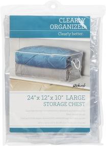 img 3 attached to 📦 Richard's Homewares - Clear Vinyl Oblong Storage Bag - 24"x12"x10" - Organize with Ease!