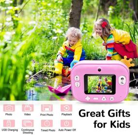 img 3 attached to Maidream Instant Print Kids Camera: Capture Precious Moments in High-Quality Photos and Videos! Perfect Gift for Girls, Ages 3-12, with Zero Ink Printing Technology and Film Included