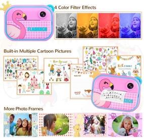 img 2 attached to Maidream Instant Print Kids Camera: Capture Precious Moments in High-Quality Photos and Videos! Perfect Gift for Girls, Ages 3-12, with Zero Ink Printing Technology and Film Included