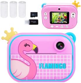 img 4 attached to Maidream Instant Print Kids Camera: Capture Precious Moments in High-Quality Photos and Videos! Perfect Gift for Girls, Ages 3-12, with Zero Ink Printing Technology and Film Included