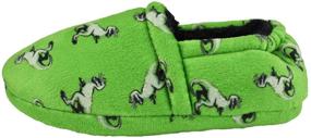 img 3 attached to 👦 Cozy Memory Foam Slippers for Boys - Plush Indoor Slip-On Shoes